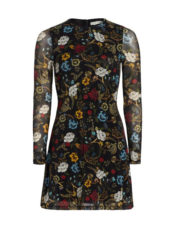 ❣️秋冬新作 ♡ Alice+Olivia 黒ミニワンピース 新品♡　457 ❣️秋冬新作 ♡ Alice+Olivia 黒ミニワンピース 新品♡ 457