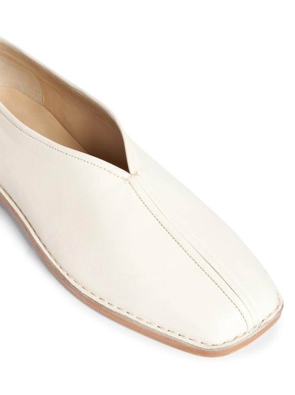 LEMAIRE ルメール FLAT PIPED SLIPPERS 37 Lemaire Flat Piped Slippers W Black – Neighbour