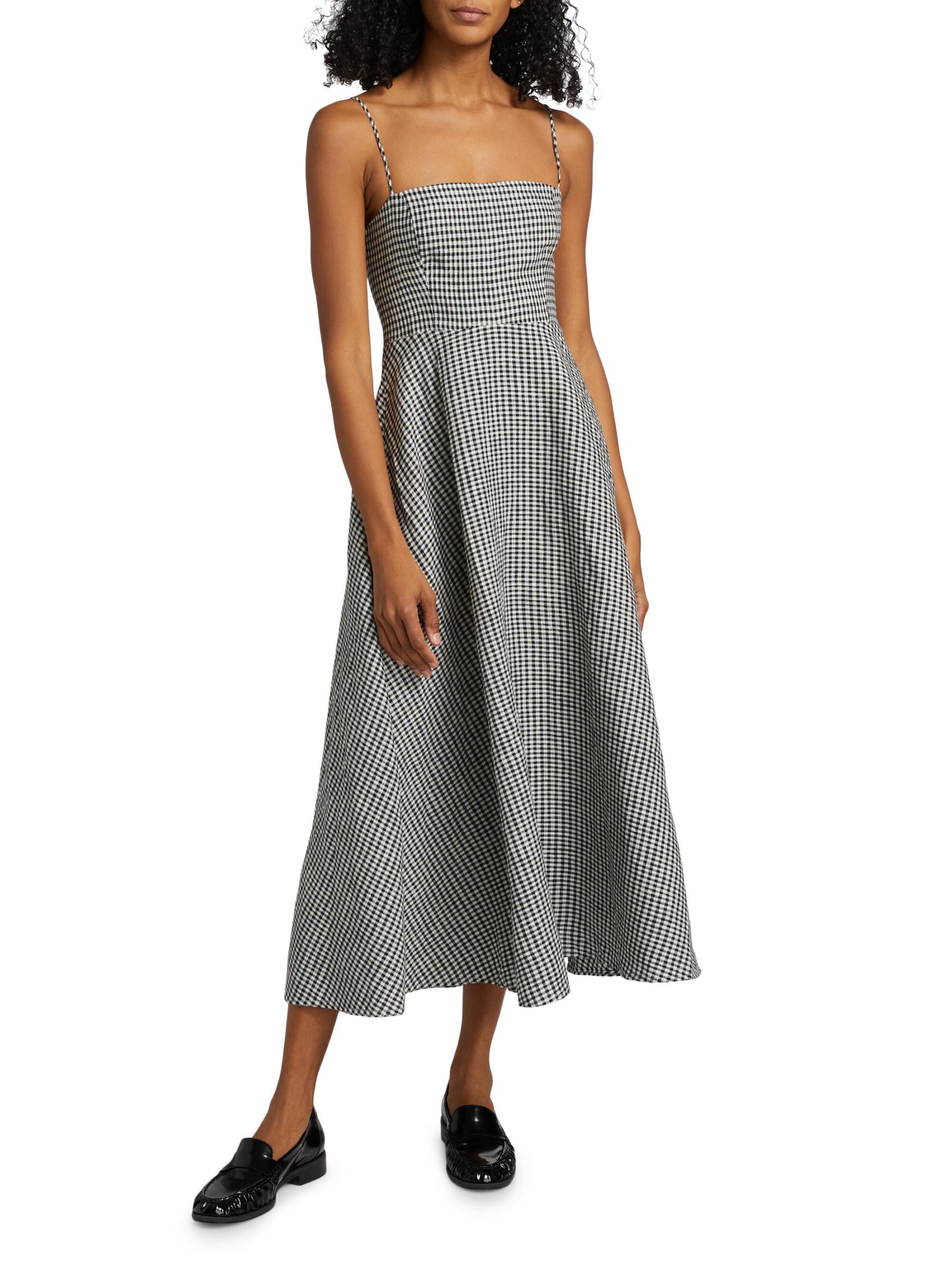 関税なし★REFORMATION★モネリネンドレス Shop Reformation - Monette Linen Midi-Dress | Saks Fifth