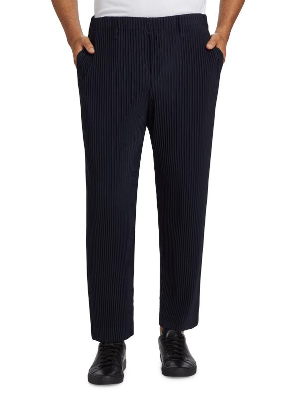 Shop Homme Plissé Issey Miyake - Basic Straight-Fit Pleated
