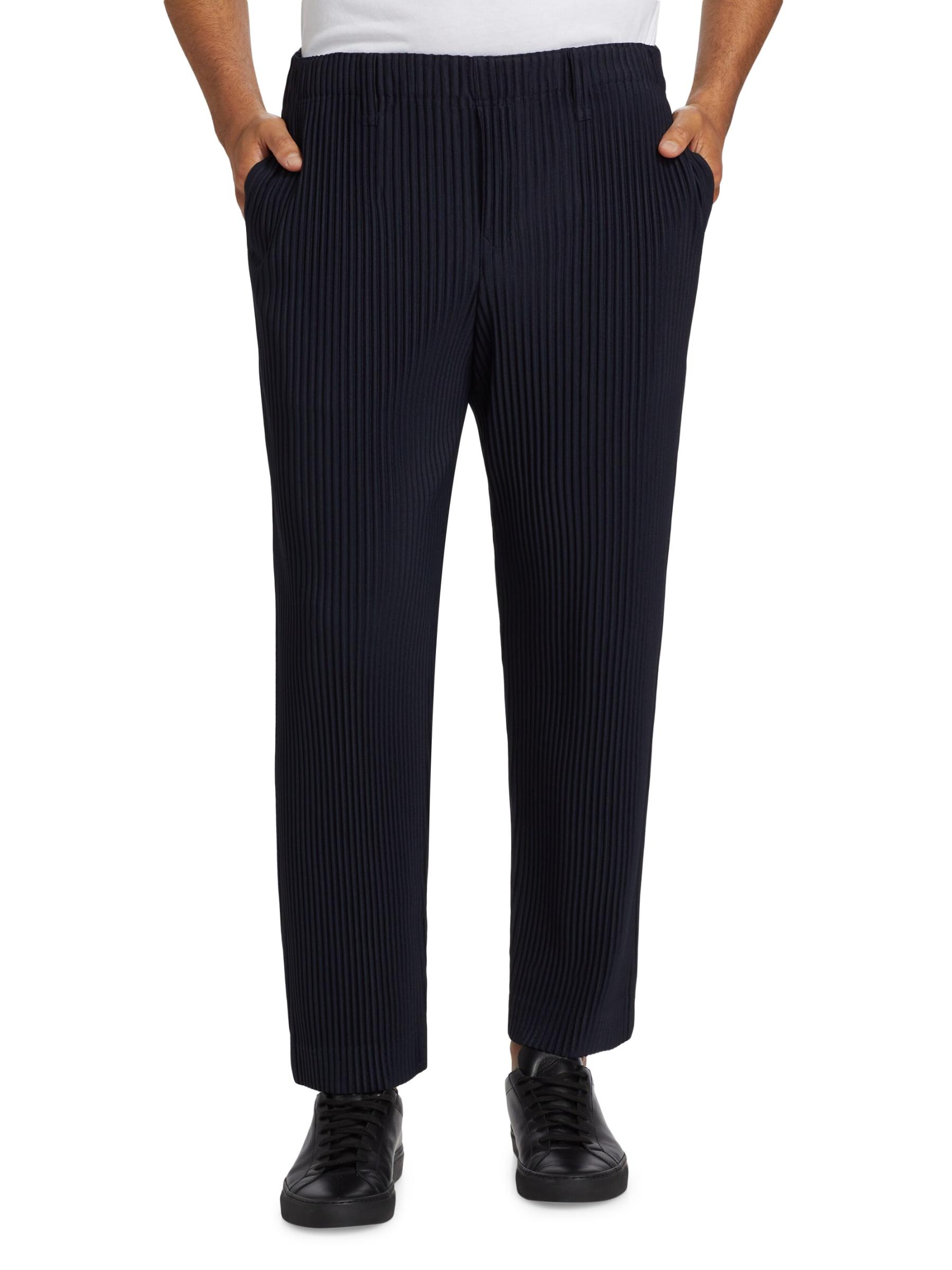 Shop Homme Plissé Issey Miyake - Basic Straight-Fit Pleated