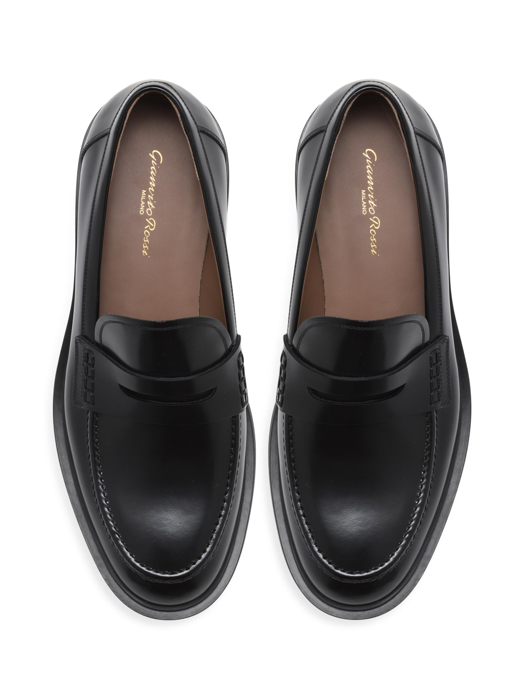 ■Gianvito Rossi■Harris3.5cmレザー ペニーローファー □Gianvito Rossi□Harris3.5cmレザー ペニーローファー