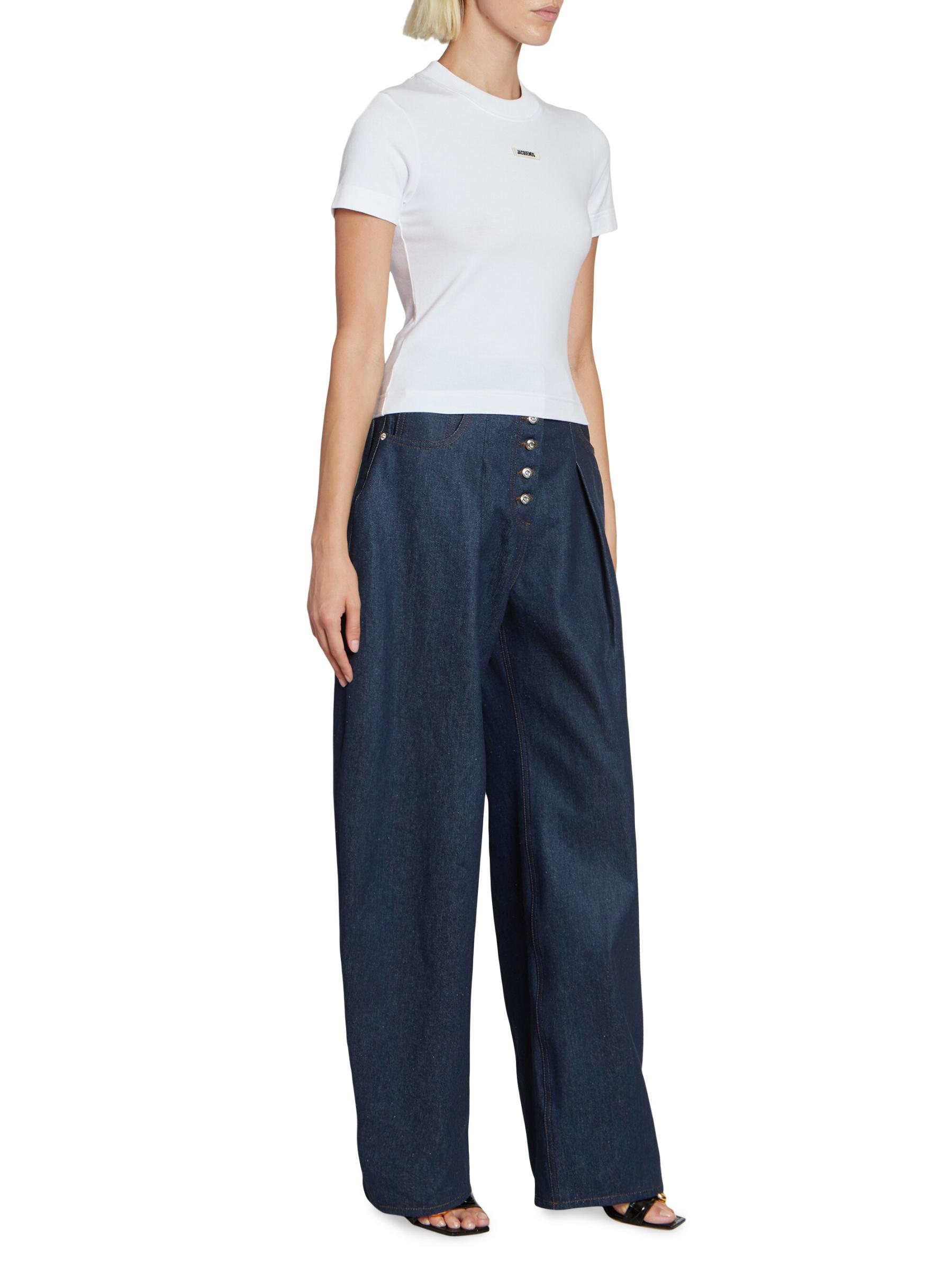 Jacquemus - グログラン・コットン・ロゴTシャツ をオンライン