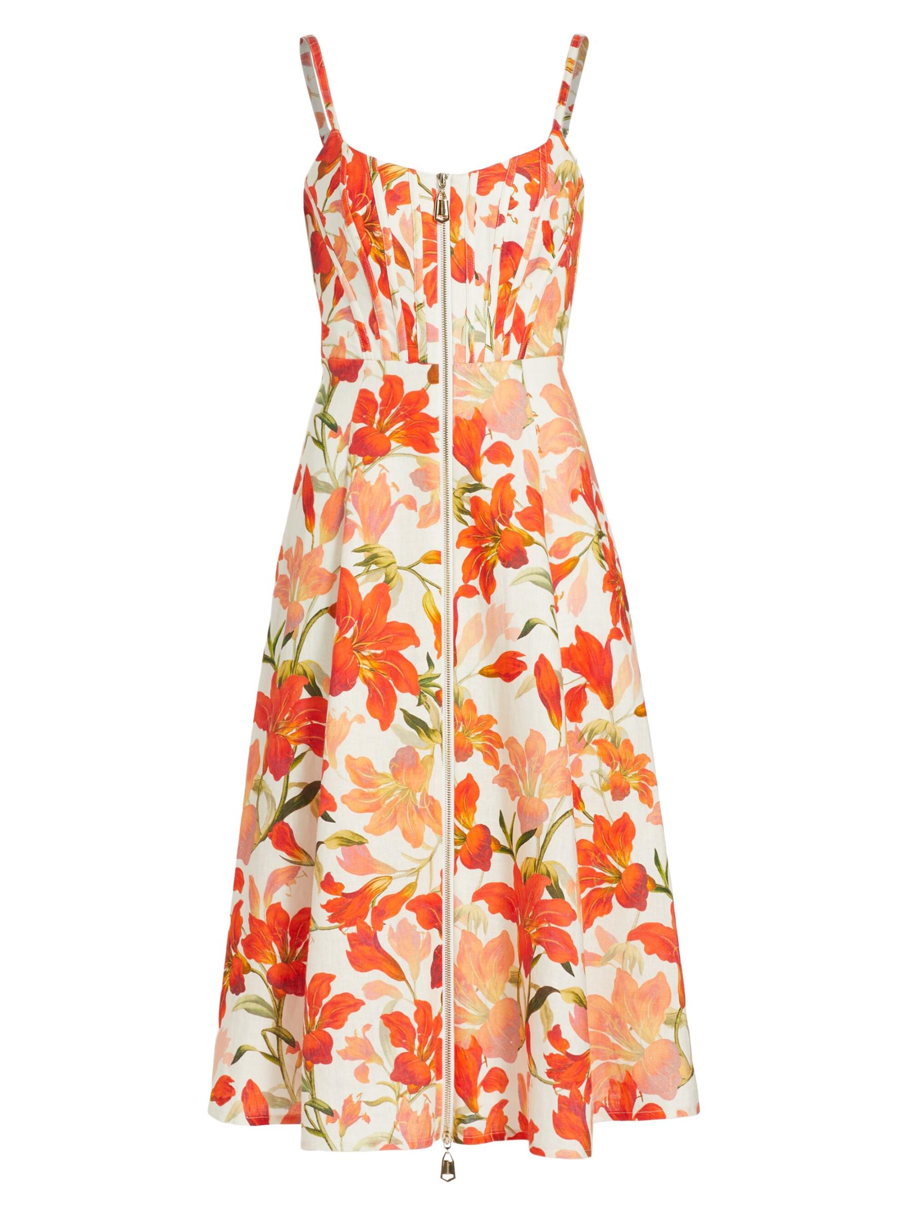 関税・送料込み【国内発送】ZIMMERMANN Tiggy Linen Midi ドレス Tiggy ruched linen midi dress in green - Zimmermann | Mytheresa
