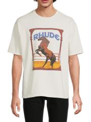 【関税込み】Rhude ベージュ Reverse Tシャツ Rhude: Beige Reverse T-Shirt | SSENSE