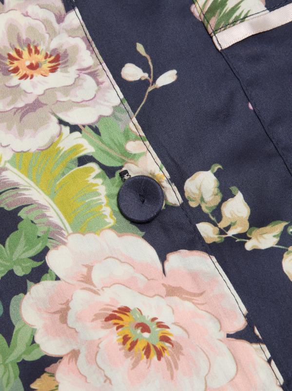 #6: بيجامة بيتسي فلورال كاملة الطول - القوات البحرية