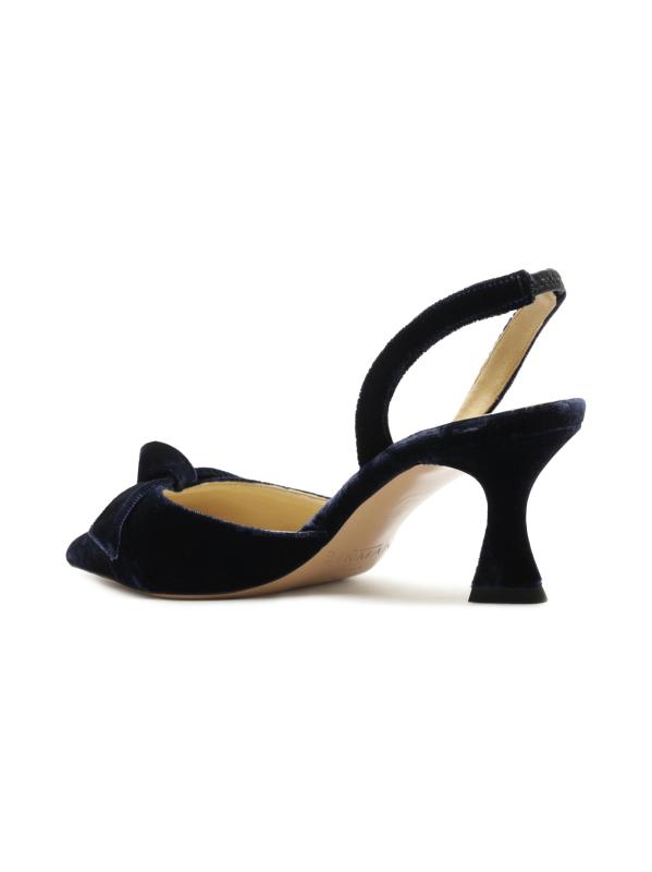 #8: حذاء سلينج باك مخملي مقاس 60 مم من كلاريتا بيل - بلو نوت