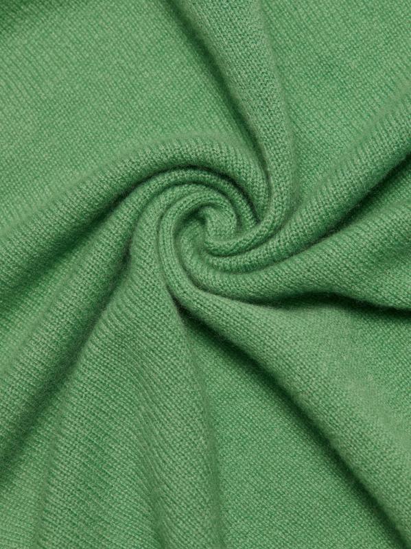 #6: كارديجان كلودين من الكشمير برقبة مستديرة وأزرار أمامية - أخضر كيلي فاتح