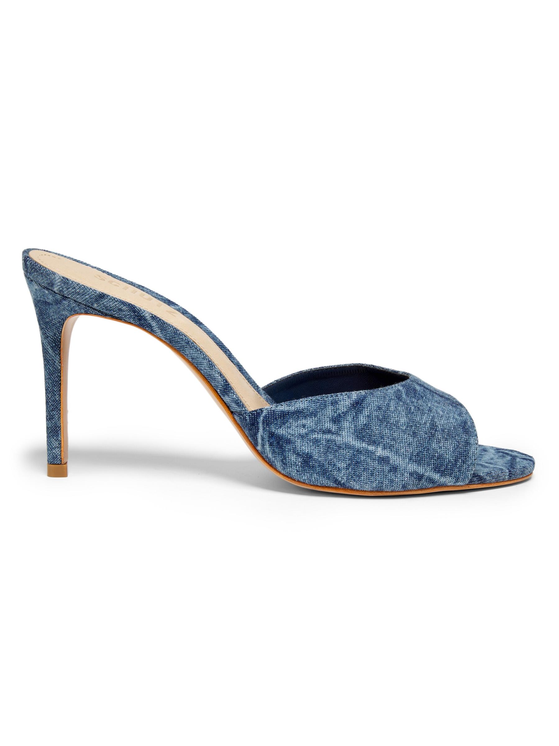 直営店‐Chloe‐ SALE! DENIM ミュール Shop Schutz - Cloe Denim Stiletto Mules | Saks Fifth Avenue