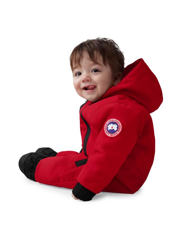 #6: بدلة تزلج بتصميم خروف للأطفال - أحمر