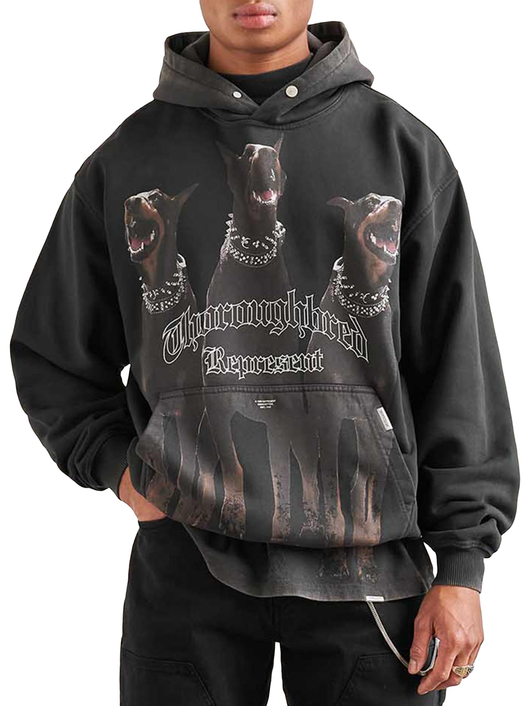 ★HOODHOOD★ beagle logo hood black Men's Mitchell & Ness Black Cincinnati Bengals Helmet Logo