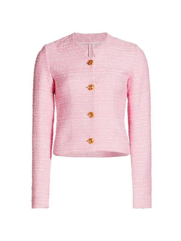 Shop Giambattista Valli - Cotton-Blend Bouclé Jacket | Saks