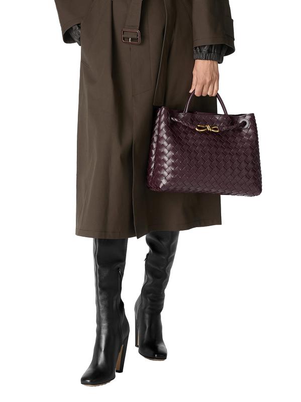 #3: حقيبة Andiamo متوسطة الحجم من الجلد بمقبض علوي - بارولو