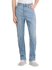 【送料&関税込】Bottega Veneta Denim Jeans BOTTEGA VENETA Denim-effect woven straight-leg pants | NET-A