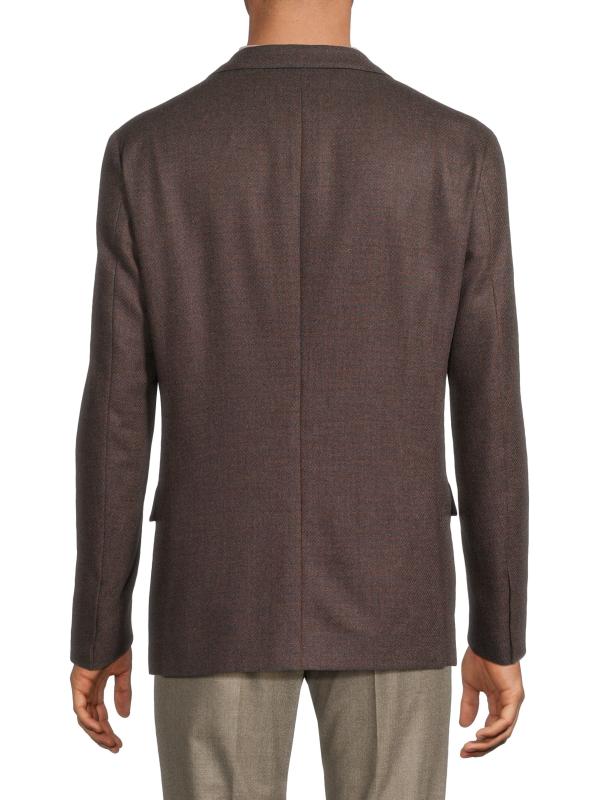 Corneliani - チェックウールカシミヤスポーツコート を