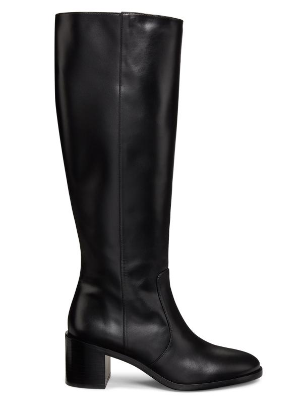 Shop Stuart Weitzman - Esme 60MM Zip Leather Boots | Saks