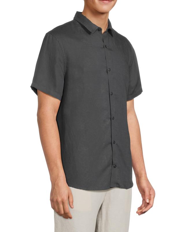 #3: قميص جاك إير من الكتان بأكمام قصيرة - غونميتال