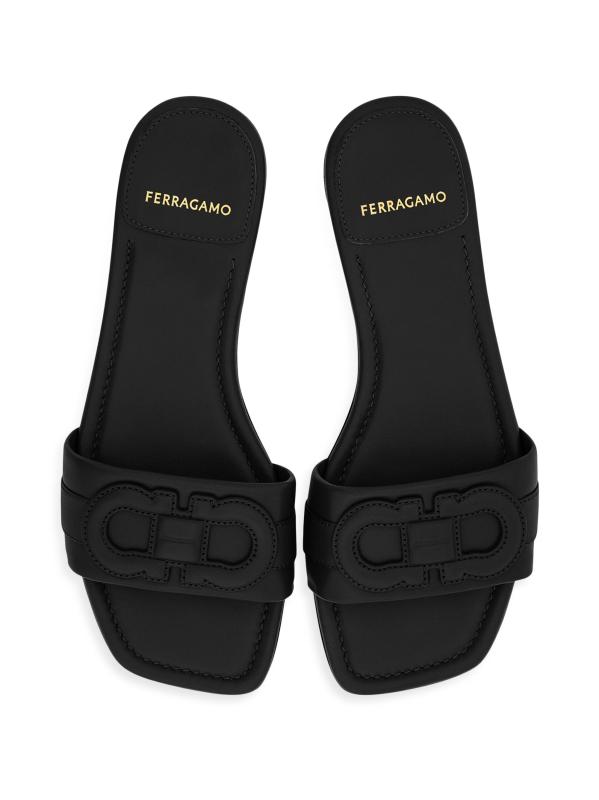 #4: صندل جلدي مبطن بشعار Liss - نيرو