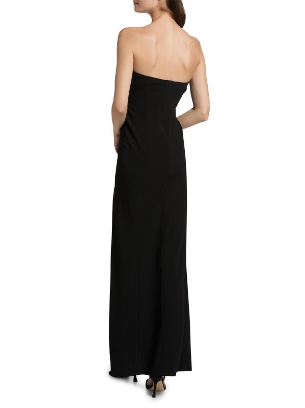 #4: فستان سوزا ماكسي بدون حمالات - أسود