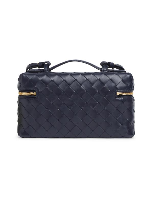 【BOTTEGA VENETA】バンバン イントレチャート バニティケース Bottega Veneta - バンバン イントレチャート レザー クロス