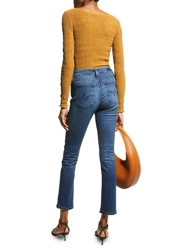 #4: بنطال جينز ماري بتصميم ضيق مستقيم - أزرق داكن