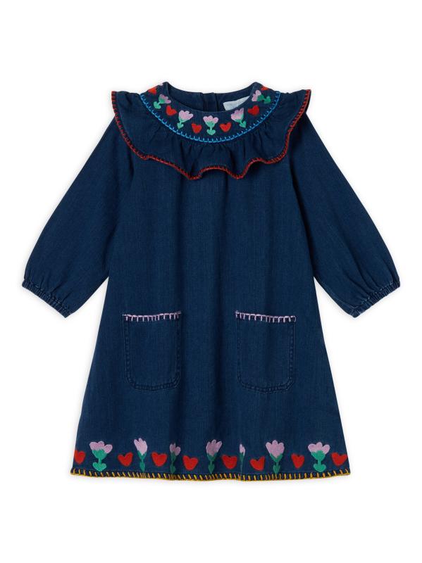 Stella McCartney - 刺繍入りデニム・ドレス をオンライン購入