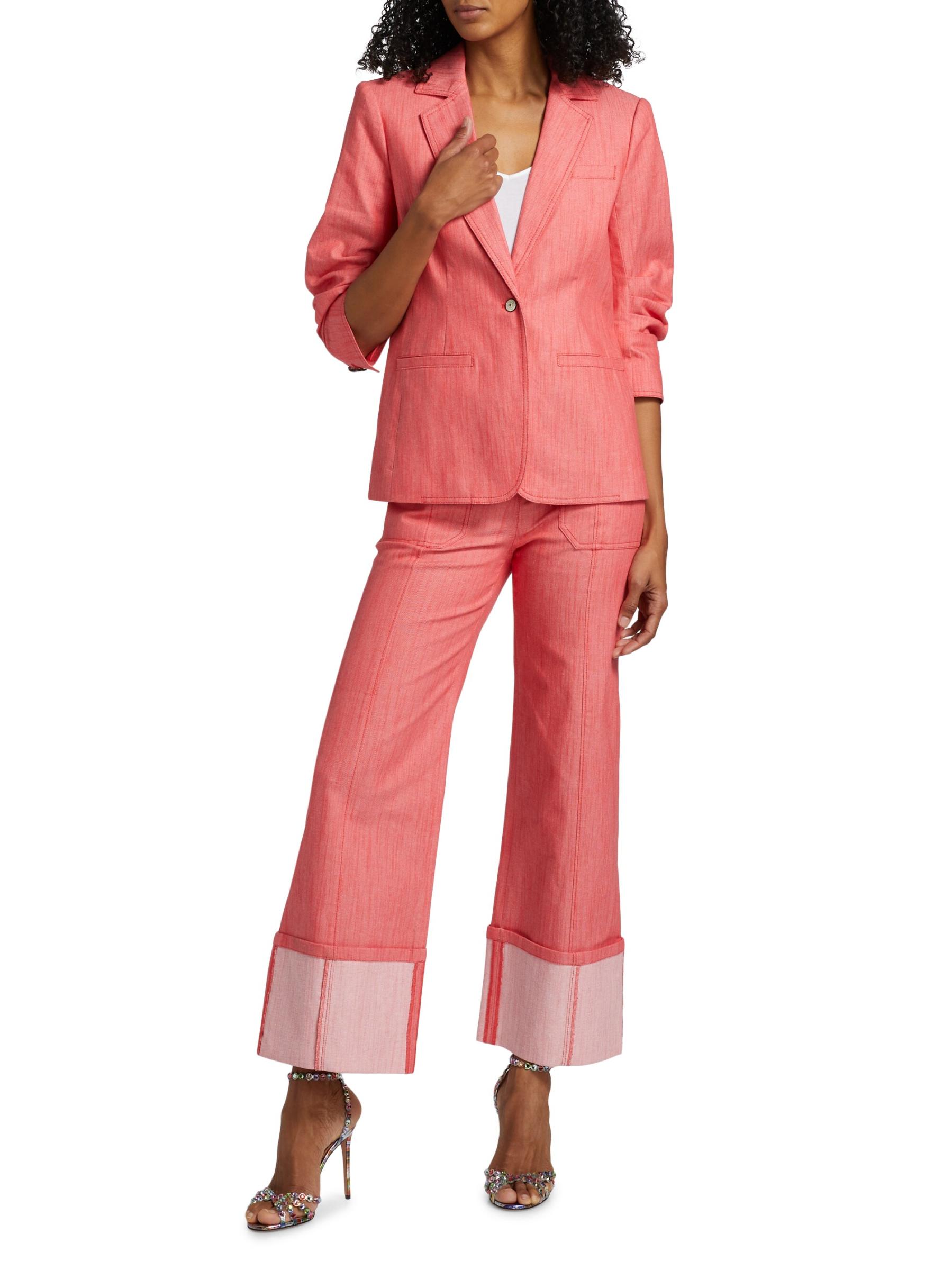 Shop Cinq à Sept - Khloe Stretch Denim Blazer | Saks Fifth