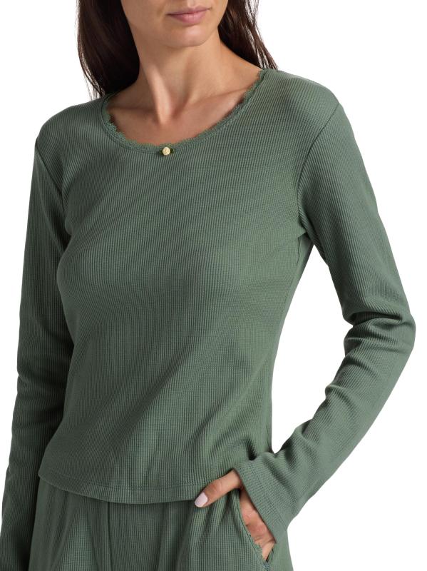 #5: بيجامة كلير وافل القطنية - طحلب