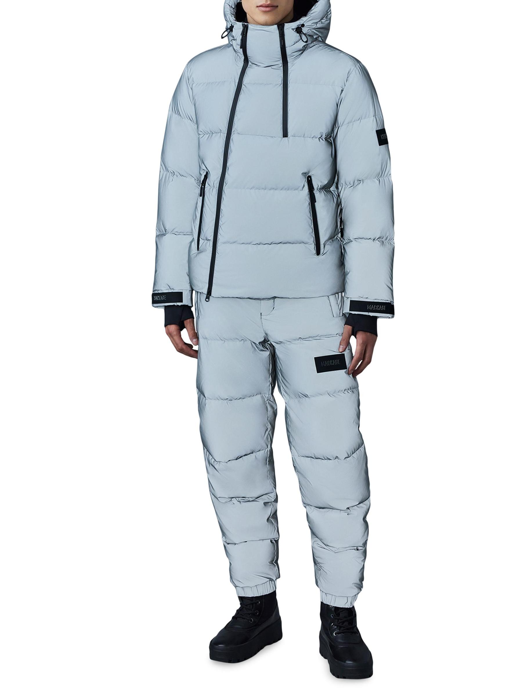 Shop Mackage - Kenji Reflective Hooded Down Ski Jacket | Saks