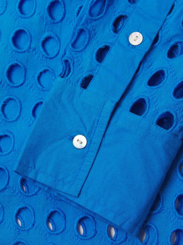 #5: قميص ذا أكسفورد آيليت - أزرق كوني