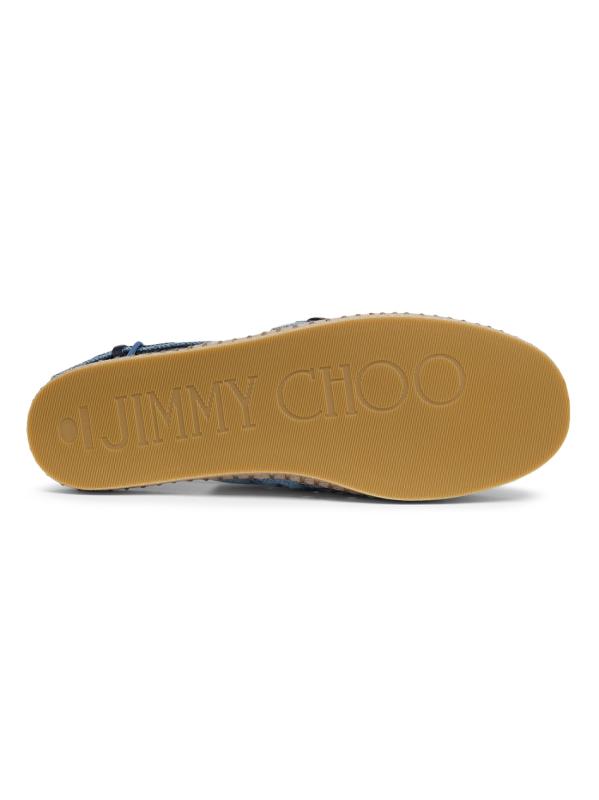 Jimmy Choo - アミー・デニム・スリングバック・エスパドリーユ