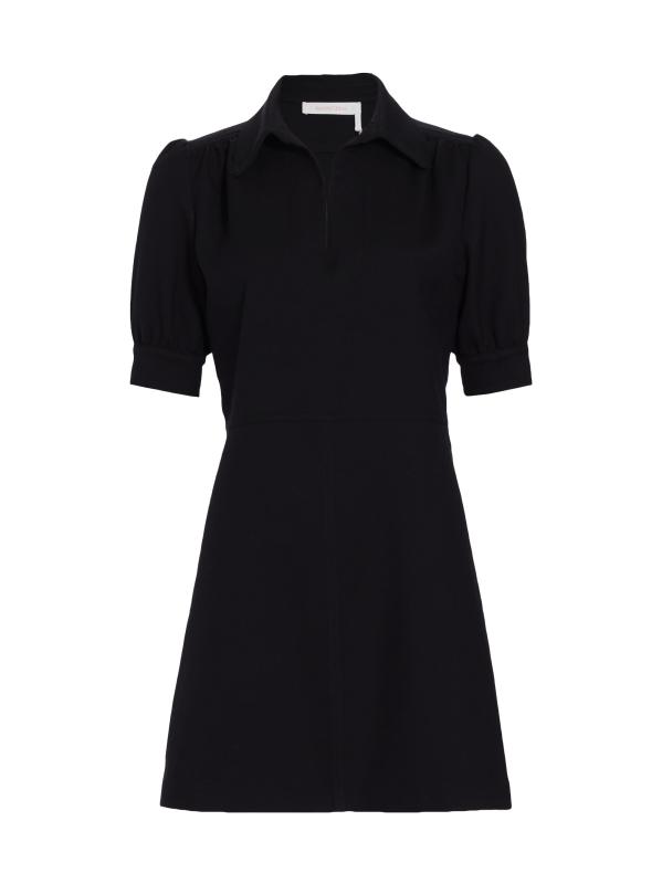 فستان سيتي قصير بأكمام منفوخة