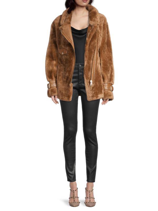 Shop Nicole Benisti - Elizabeth Shearling Belting Jacket Shop Nicole Benisti - Elizabeth Shearling Belting Jacket