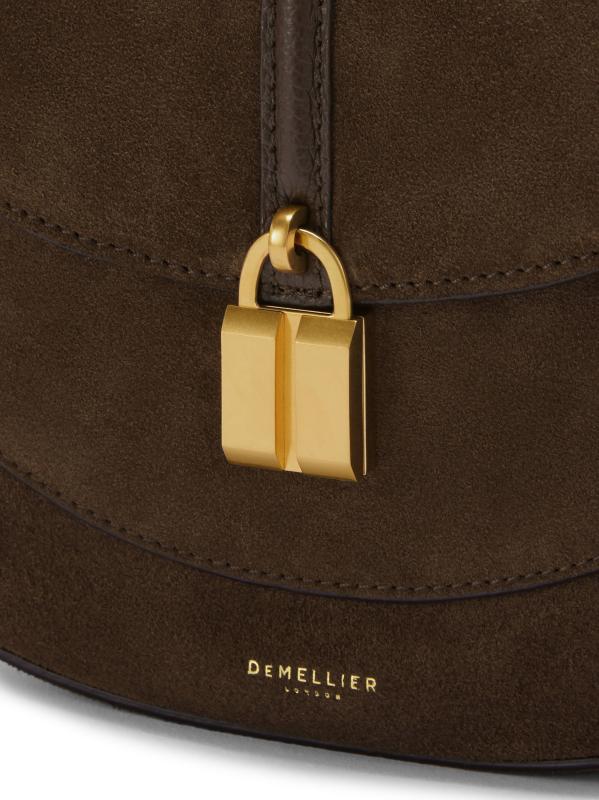 【DEMELLIER】The Siena グレインレザー サドルバッグ ☆関税込 DeMellier The Siena Saddle Leather Crossbody Bag | Neiman Marcus