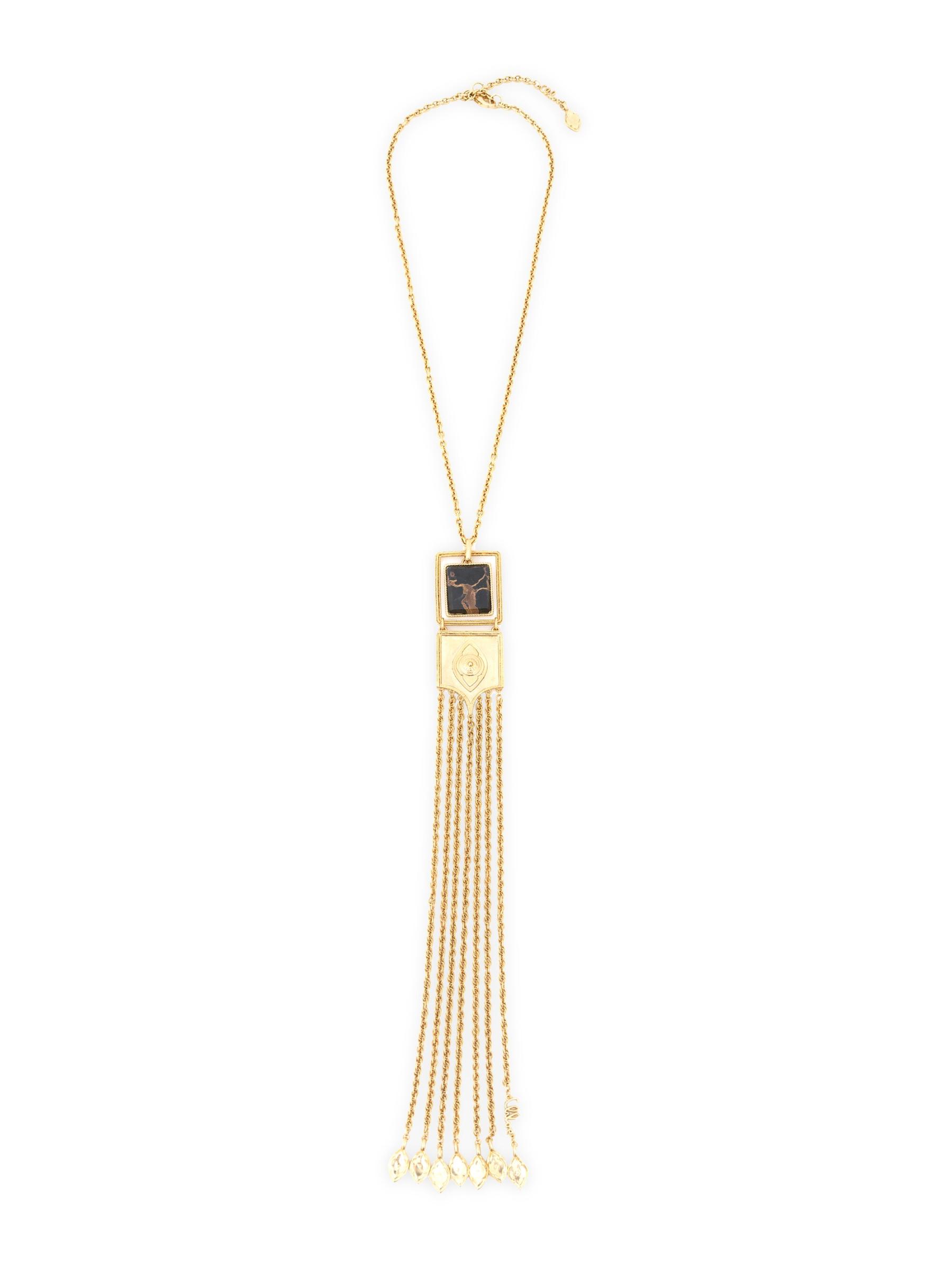 Chloe>>>クロエのタッセルネックレス Chloé - ゴールドトーン・タッセル・ネックレス をオンライン
