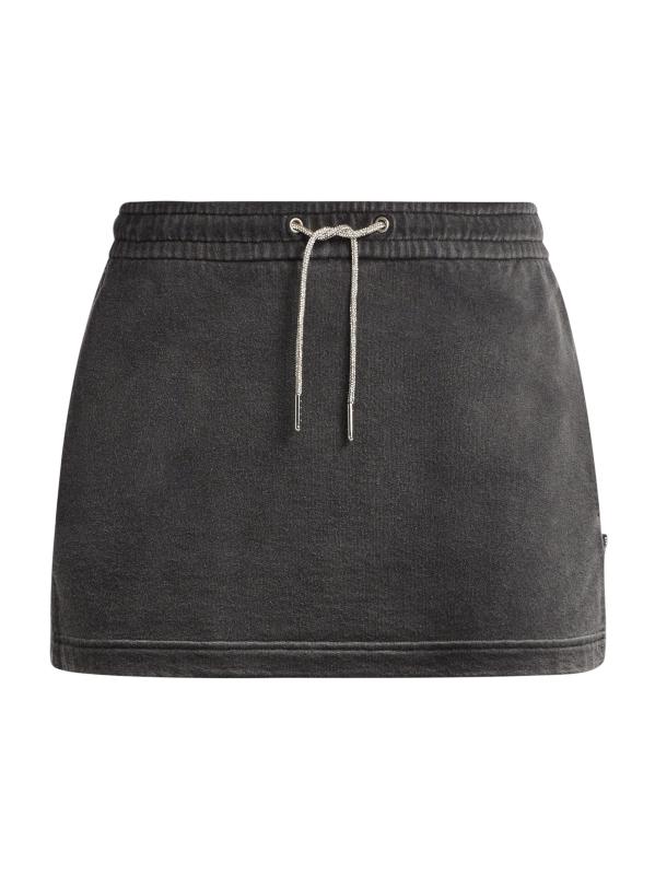 【Alexander Wang】ラインストーン コットン ミニスカート Alexander Wang - ラインストーン・ドローコード・コットン