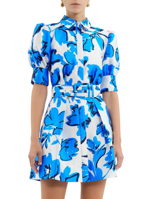 REBECCA VALLANCE ワンピース Sapphira belted floral 1078119 Shop Rebecca Vallance - Sapphira Floral Belted Minidress