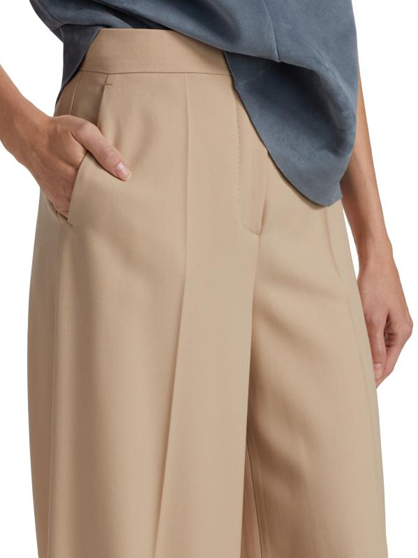 パンツ Max Mara Ninfa Pants Gabardine wool trousers, camel | 