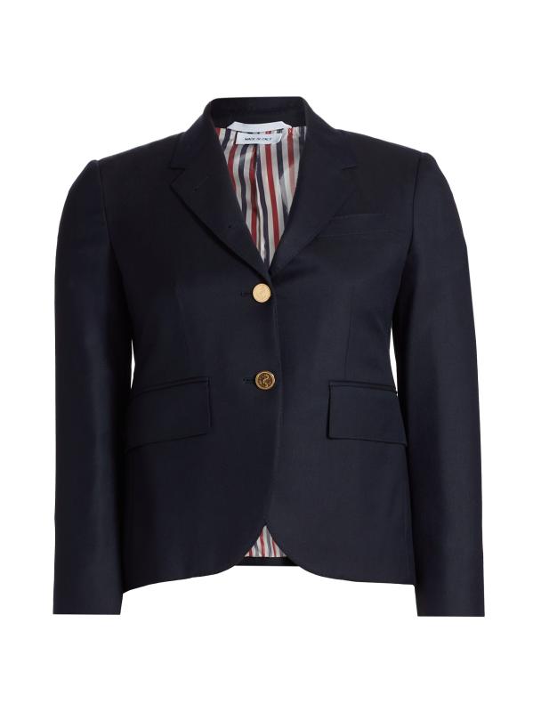 関税込★VIP価格【THOM BROWNE】ハイアームホールスポーツコート Thom Browne - ハイ・アームホール・ウール・スポーツ・コート