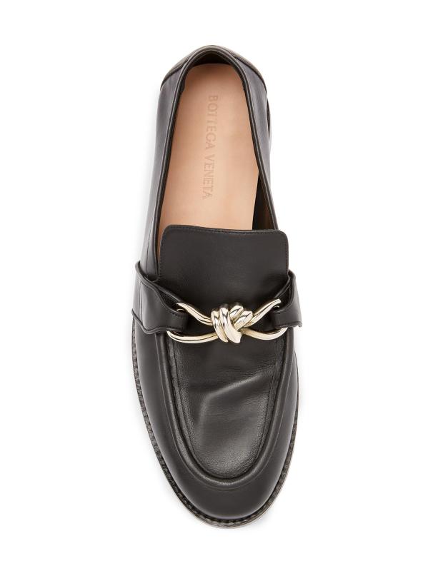 #4: حذاء «أستير نوت» من الجلد - أسود+فضي