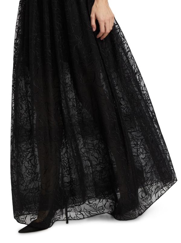 #4: فستان ماري تول بكتف واحد - أسود