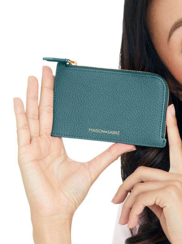 ★MAISON DE SABRE★レザー 本革 カードホルダー ジップ付き The Zip Card Holder - Shibuya Fuchsia – MAISON de SABRÉ
