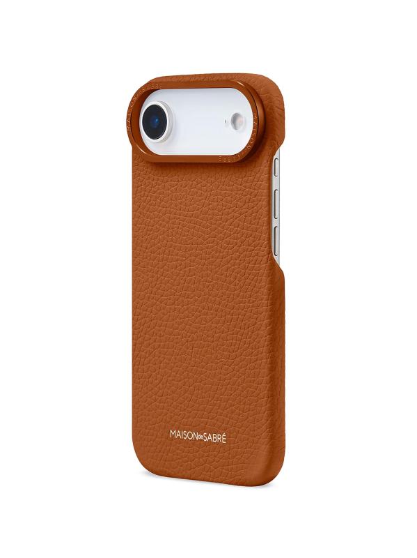 #2: حافظة هاتف جلدية (آيفون 17 إير) - بيكان براون