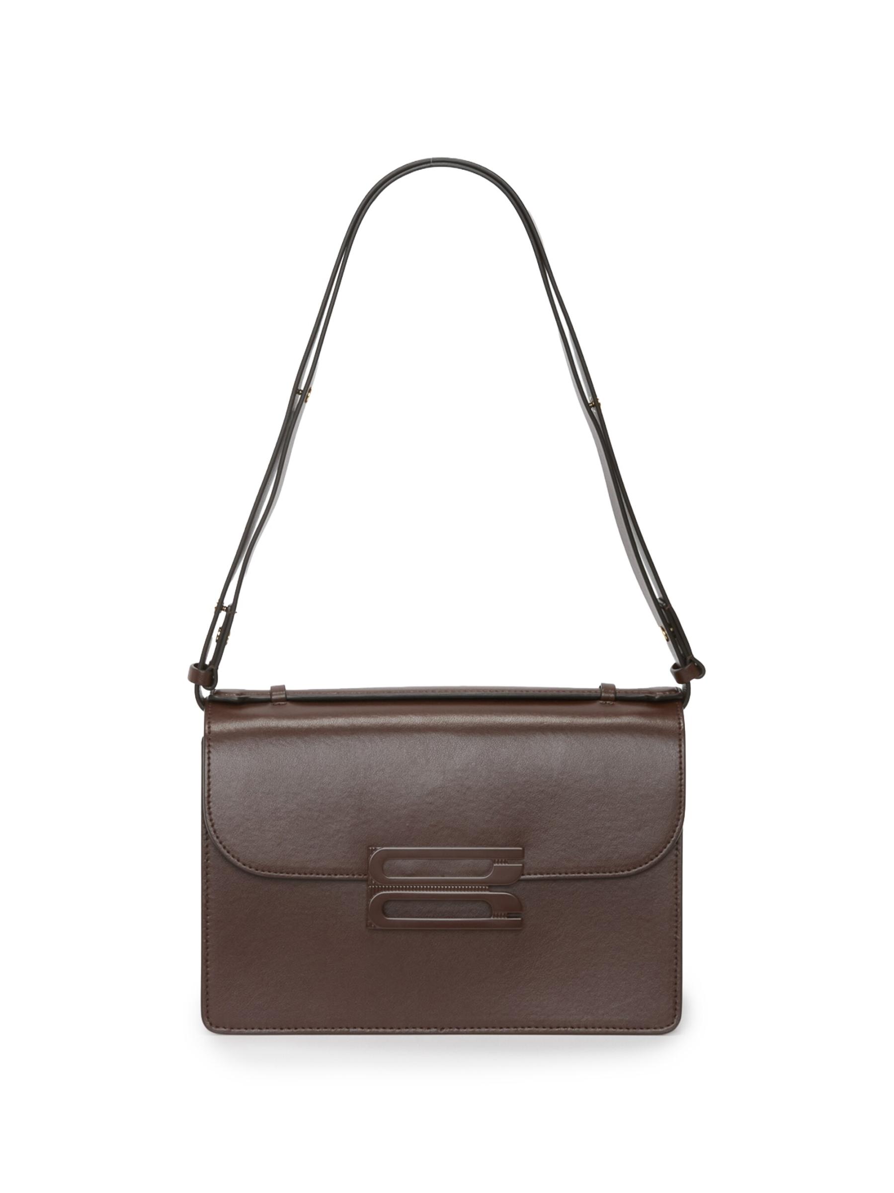 【Victoria Beckham】 ドリアン スモールレザーショルダーバッグ Mini Dorian Bag In Dove Grey Grained Leather – Victoria