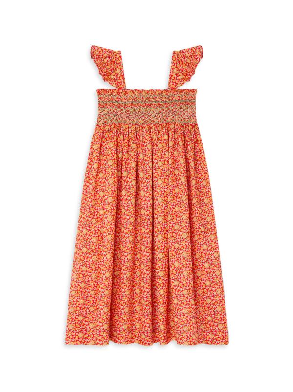 فستان فرانسيس بنقشة الزهور للفتيات الصغيرات والفتيات