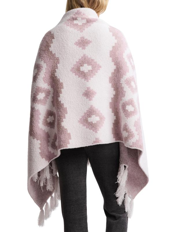 #3: غلاف أنيق ومريح مزين بأهداب من الفسيفساء - وردة باهتة متعددة