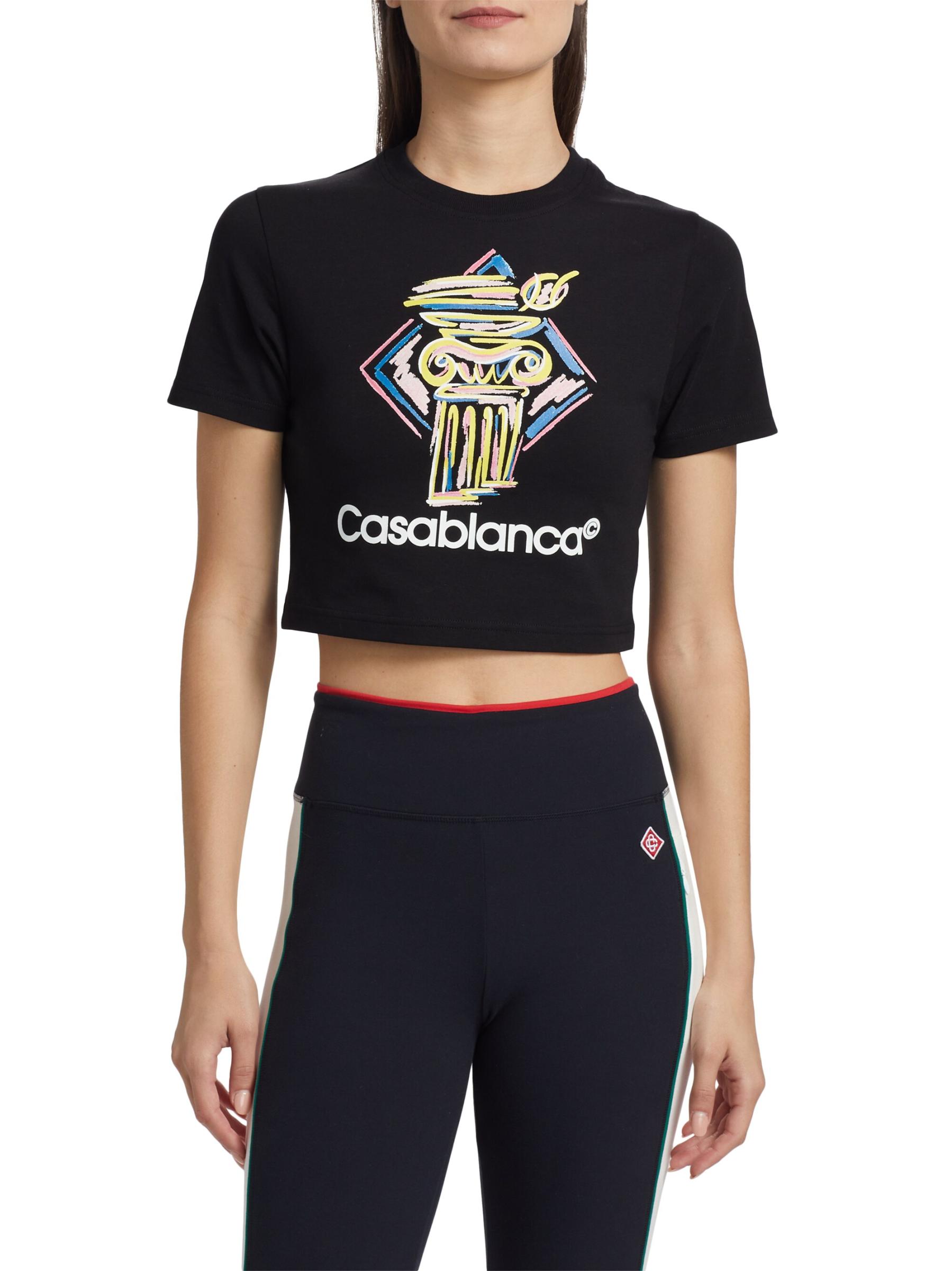 【関税込み】Casablanca ブラック Diamond Column ベビーTシャツ Casablanca Diamond Column Baby T-Shirt | Saks Fifth Avenue