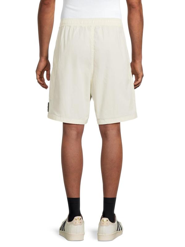 #4: شورت برباط من القطن القابل للتمدد - عاجيي