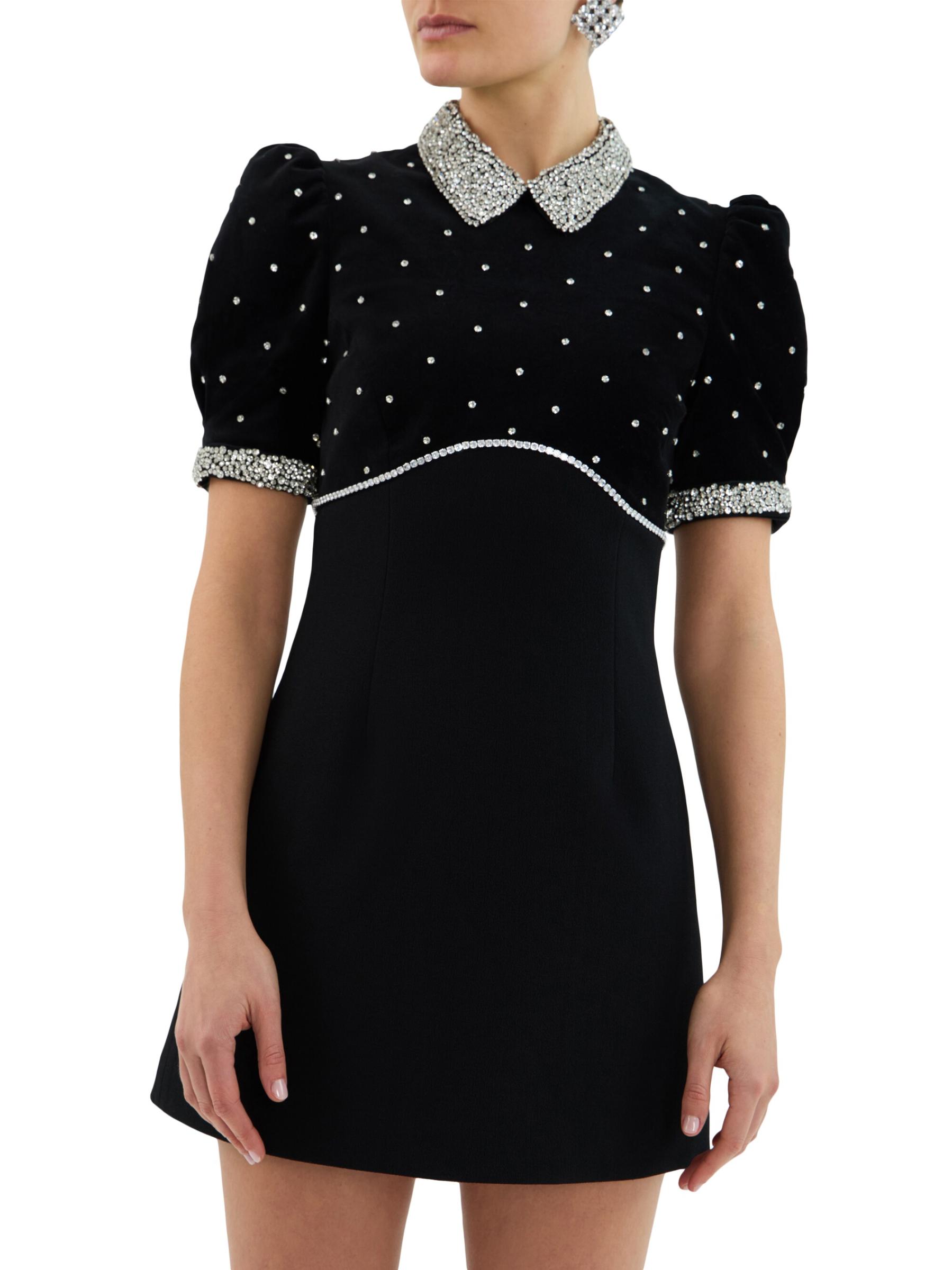 ◆関税込◆【REBECCA VALLANCE】Cielo embellished minidress Cielo embellished minidress in blue - Rebecca Vallance