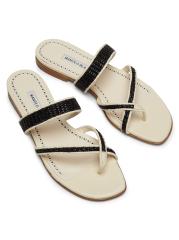 Manolo Blahnik - スサラ・レザー・サンダル をオンライン購入